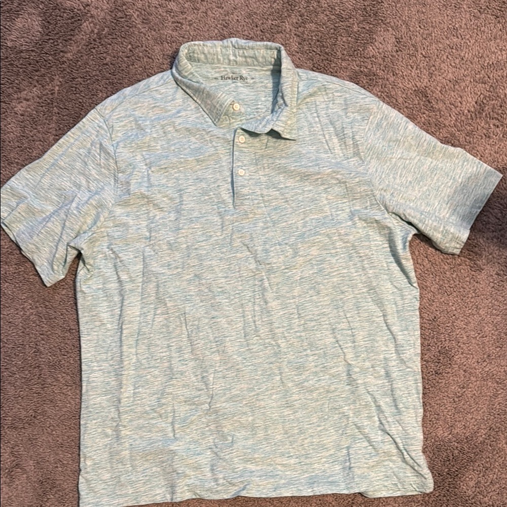 Heathered Blue Men's Polo Shirt